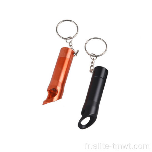 Porte-clés d'ouvre-bouteille et 3 lampe de poche à la torche à LED